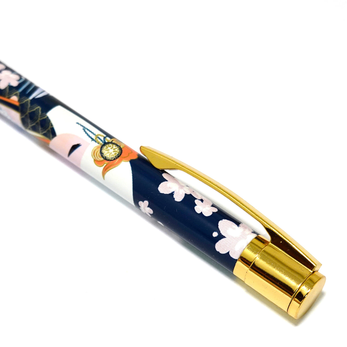 KDP003F, Kimmidoll ツイスト式ボールペン 回転式 こけし 黒インク 文房具(MINAMI)