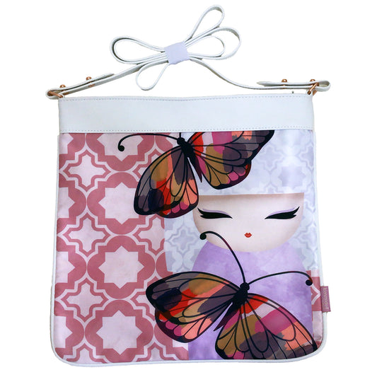 KF1041, Kimmidoll Bolso bandolera plano, tamaño grande, bolso tote, accesorio de moda para mujer(ANA)