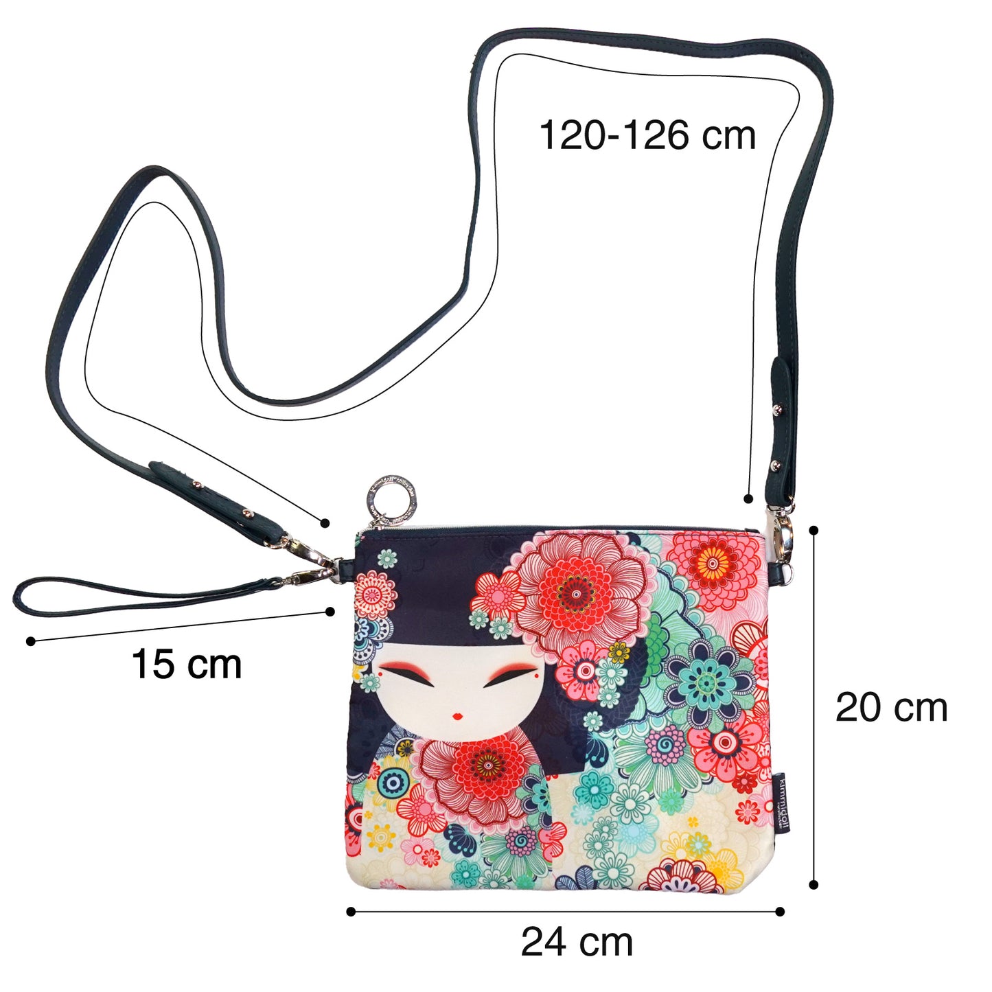 KF1071, Kimmidoll Borsa piatta 2‑vie, formato piccolo, borsa a tracolla, pochette, borsa tote, accessorio di moda da donna(TAMAKO)