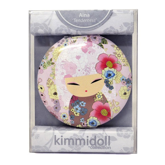 Kimmidoll 日本の女性の名前が付けられたこけしの手鏡(AINA), KF1084