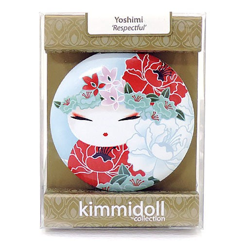 Kimmidoll 日本の女性の名前が付けられたこけしの手鏡(YOSHIMI), KF1117