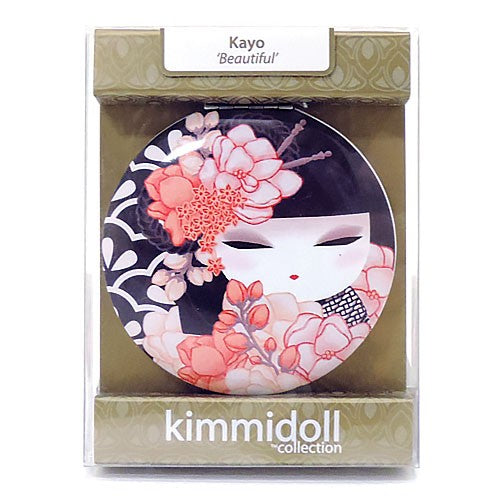 Kimmidoll 日本の女性の名前が付けられたこけしの手鏡(KAYO), KF1119