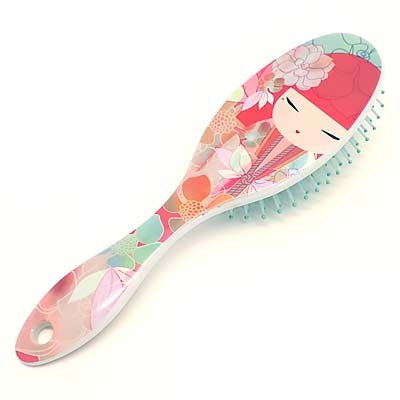 Kimmidoll 日本の女性の名前が付けられたこけしのヘアブラシ(TOMOMI), KF1142