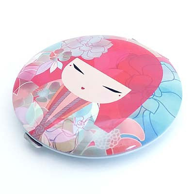 Kimmidoll 日本の女性の名前が付けられたこけしの手鏡(TOMOMI), KF1146