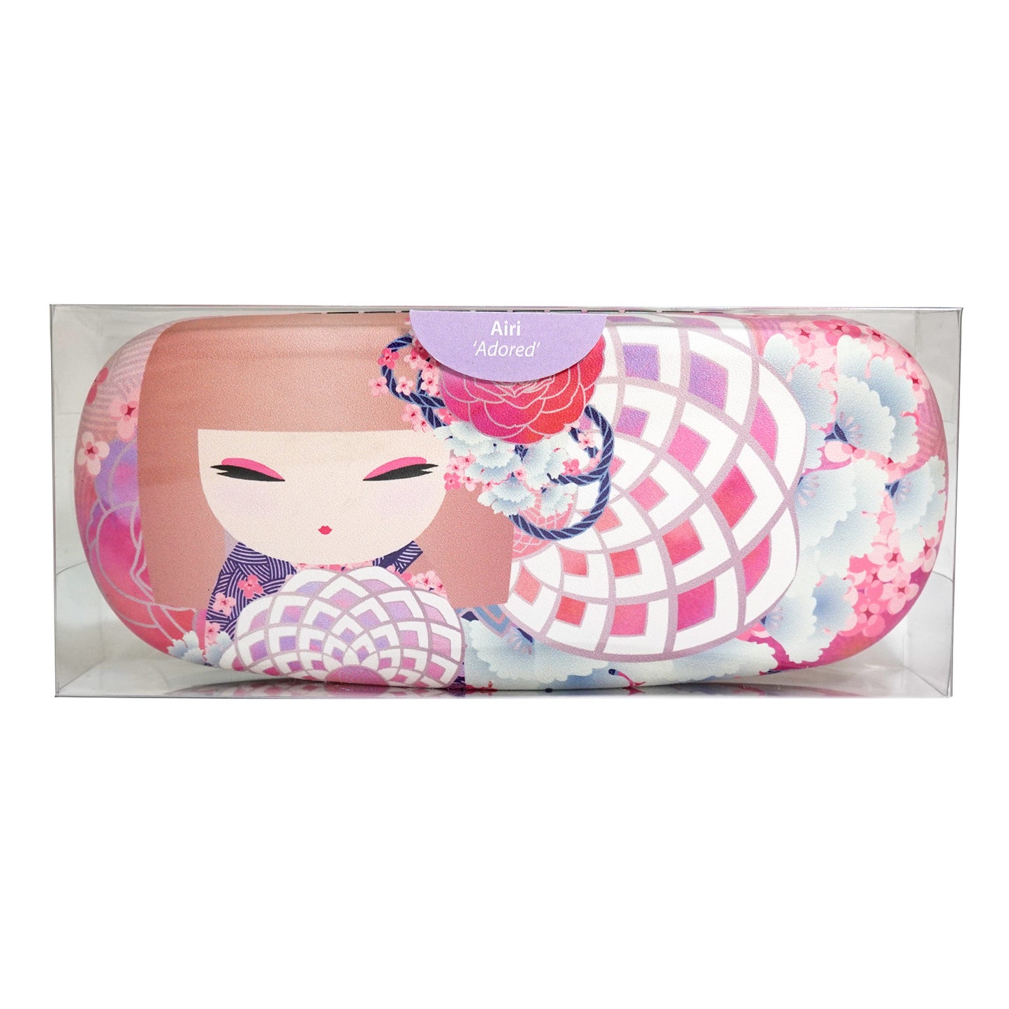 KF1166, Kimmidoll Glasses Case, Kokeshi Pattern (AIRI)