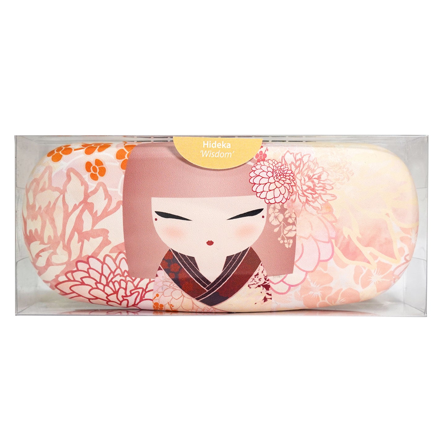 KF1167, Kimmidoll Glasses Case, Kokeshi Pattern (HIDEKA)