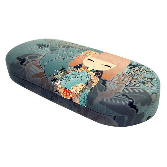 KF1256，Kimmidoll 眼鏡盒眼鏡架 Kokeshi 圖案 (YUMI)