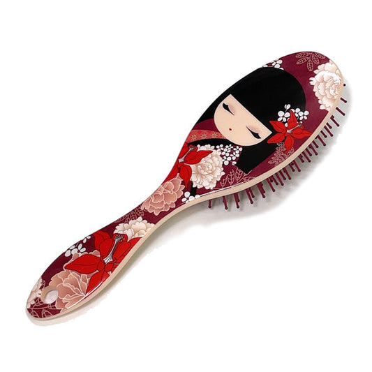 Kimmidoll 日本の女性の名前が付けられたこけしのヘアブラシ(NOBUKO), KFJP006