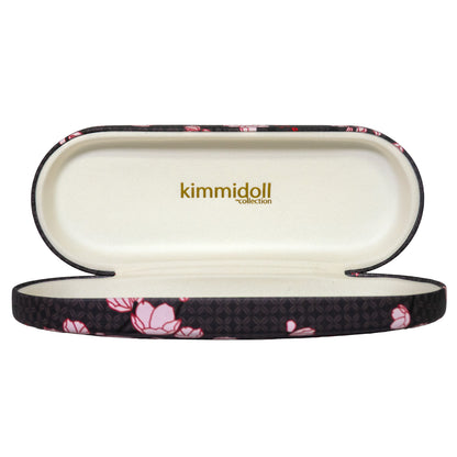 KFJP015, Estuche para gafas Kimmidoll (con paño de limpieza) Soporte para gafas Patrón Kokeshi (MICHIKO)