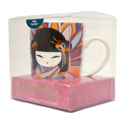 Kimmidoll 日本の女性の名前が付けられたこけしのマグカップ(MAKI), KH1007
