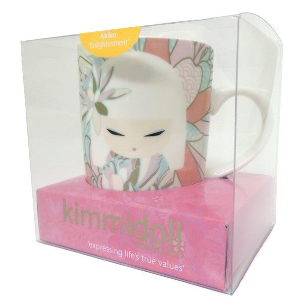 Kimmidoll 日本の女性の名前が付けられたこけしのマグカップ(AKIKO), KH1009