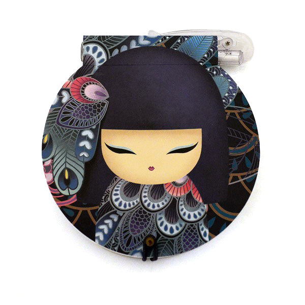 Kimmidoll 日本の女性の名前が付けられたこけしの丸型メモ(FUMI), KS0917