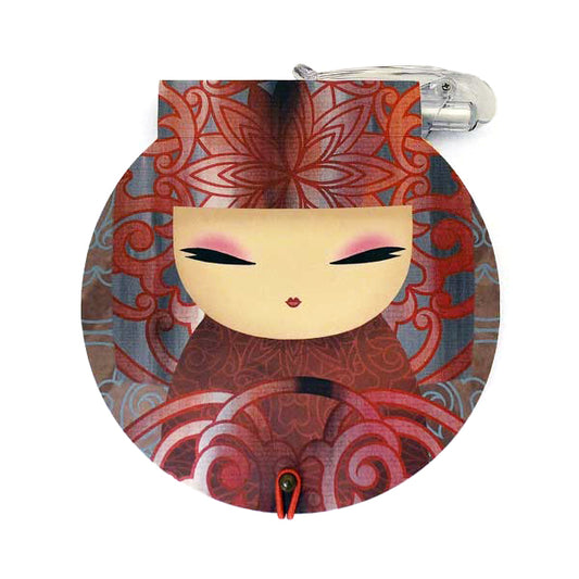 Kimmidoll 日本の女性の名前が付けられたこけしの丸型メモ(YOKA), KS0920