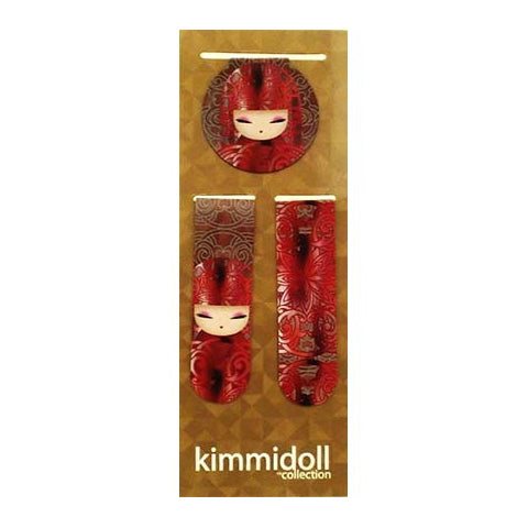 Kimmidoll 日本の女性の名前が付けられたこけしのブックマーク(YOKA), KS0934