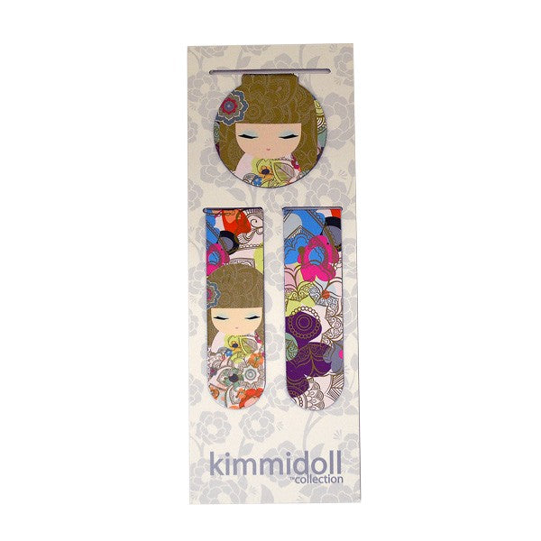 Kimmidoll 日本の女性の名前が付けられたこけしのブックマーク(AKIRA), KS0963