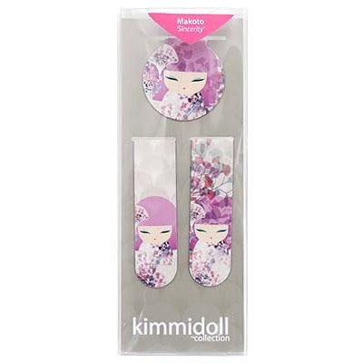 Kimmidoll 日本の女性の名前が付けられたこけしのブックマーク(MAKOTO), KS1034