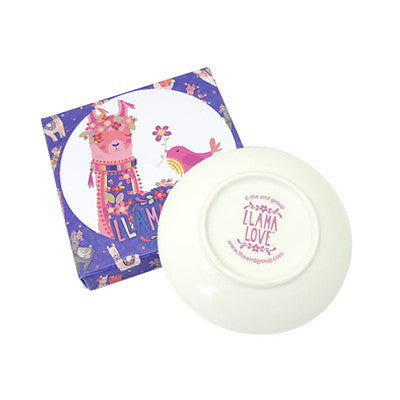 Llama Love ラマモチーフのファンシーなインテリア飾り皿, LH004