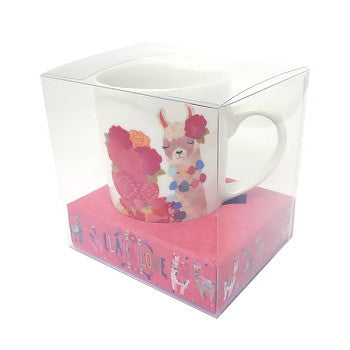 Llama Love ラマモチーフのファンシーなマグカップ, LH005