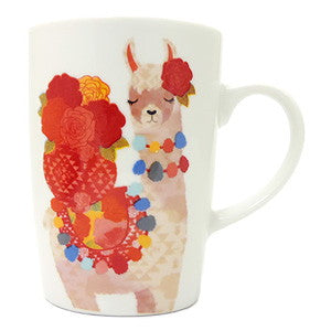 Llama Love ラマモチーフのファンシーなマグカップ, LH005
