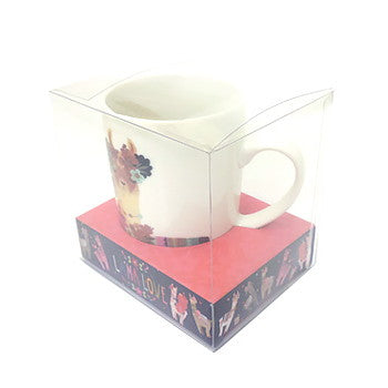 Llama Love ラマモチーフのファンシーなマグカップ, LH007