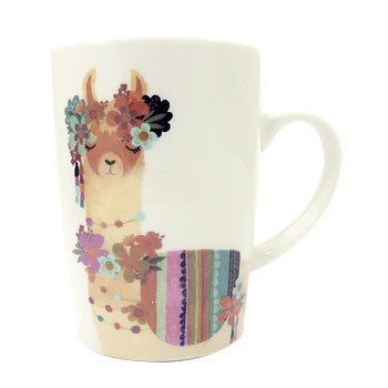 Llama Love ラマモチーフのファンシーなマグカップ, LH007