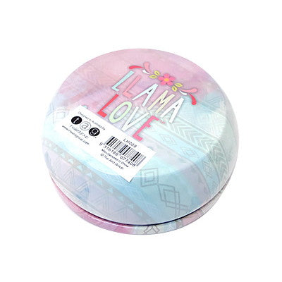 Llama Love ラマモチーフのファンシーなメタル小物入れ, LH009