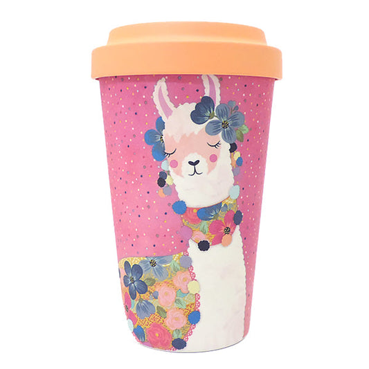 Llama Love ラマモチーフのファンシーなタンブラー, LH023