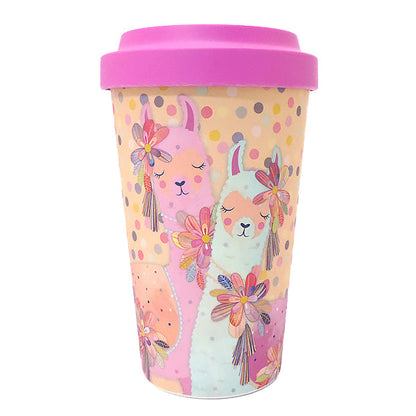 Llama Love ラマモチーフのファンシーなタンブラー, LH024