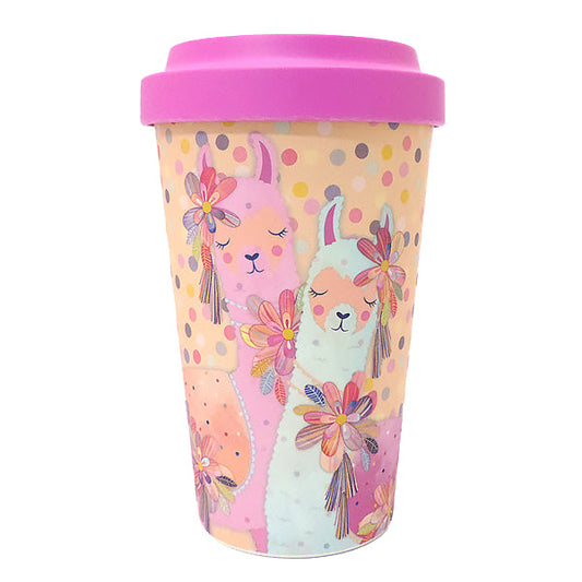 Llama Love ラマモチーフのファンシーなタンブラー, LH024