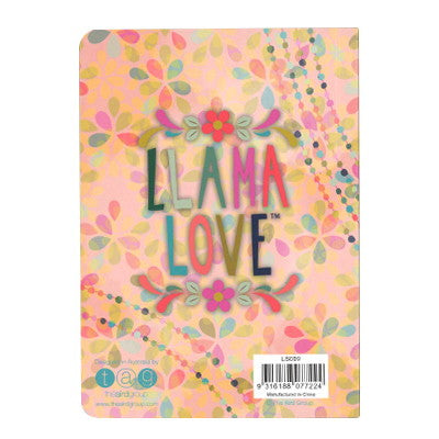Llama Love ラマモチーフのファンシーなノート, LS009