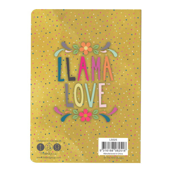 Llama Love ラマモチーフのファンシーなノート, LS025