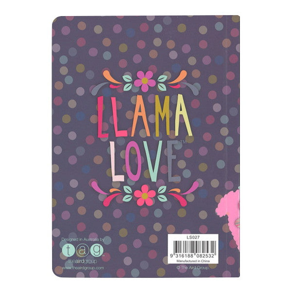 Llama Love ラマモチーフのファンシーなノート, LS027