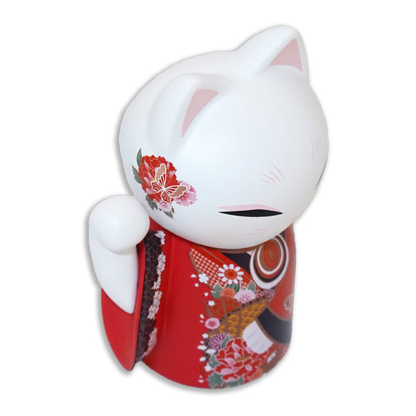 MNK002, Manekineko Keychain Figure Doll Lucky Cat Kimono (KICHI)