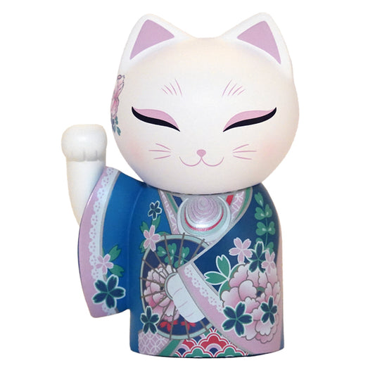MNFL005, Manekineko Doll Figurine Figure Maneki Neko Kimono (YUKI)