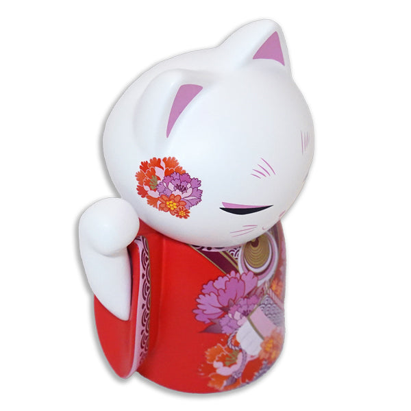 MNFL008, Manekineko ドール 置物 フィギュア 人形 招き猫 着物(EMI)