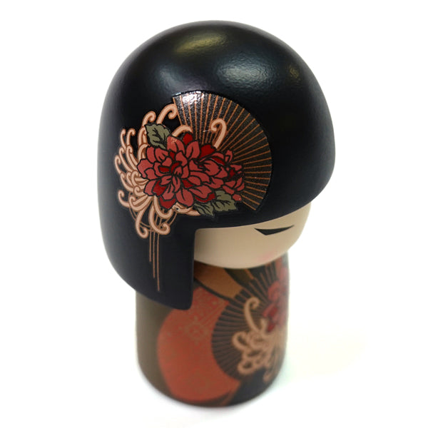 Kimmidoll 日本の女性の名前が付けられたこけしのSサイズのドール(TATSUYO), TGKFS200