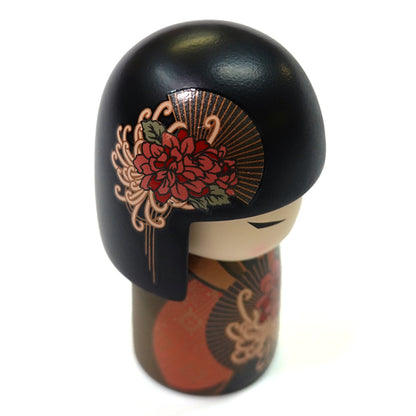 Kimmidoll 日本の女性の名前が付けられたこけしのSサイズのドール(TATSUYO), TGKFS200