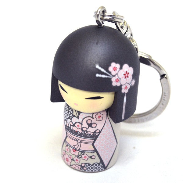 Kimmidoll 日本の女性の名前が付けられたこけしのキーホルダー(YUMIKA), TGKK128