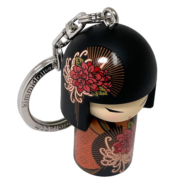 Kimmidoll 日本の女性の名前が付けられたこけしのキーホルダー(TATSUYO), TGKK138