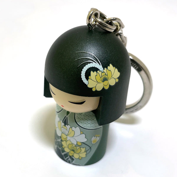 Kimmidoll 日本の女性の名前が付けられたこけしのキーホルダー(TSUKI), TGKK140