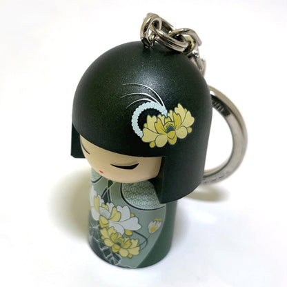 Kimmidoll 日本の女性の名前が付けられたこけしのキーホルダー(TSUKI), TGKK140