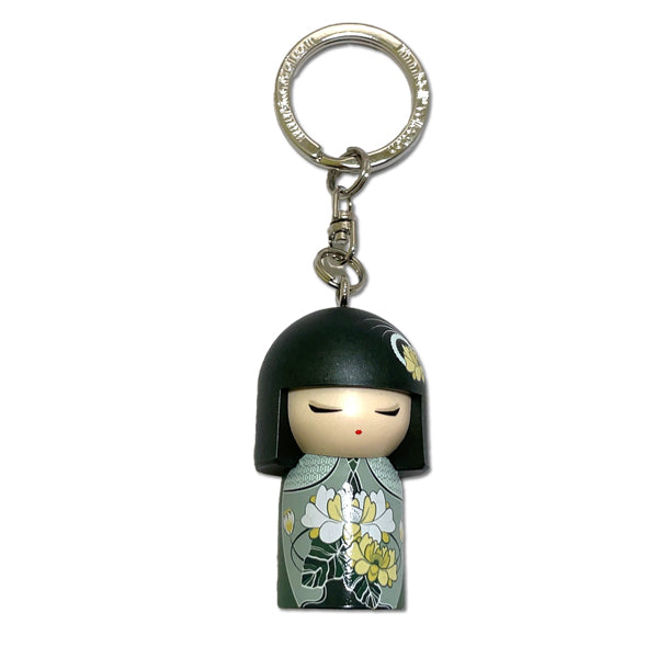 Kimmidoll 日本の女性の名前が付けられたこけしのキーホルダー(TSUKI), TGKK140