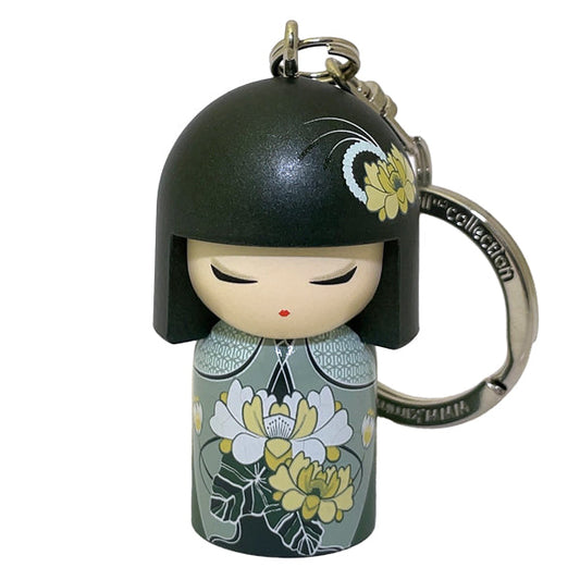 Kimmidoll 日本の女性の名前が付けられたこけしのキーホルダー(TSUKI), TGKK140