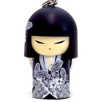 Kimmidoll 日本の女性の名前が付けられたこけしのキーホルダー(TOMOE), TGKK155