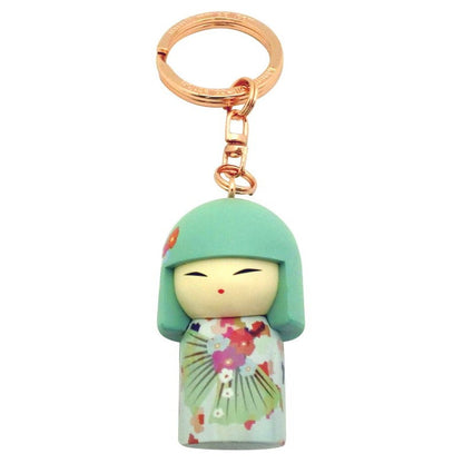 Kimmidoll 日本の女性の名前が付けられたこけしのキーホルダー(SHIGEKO), TGKK177
