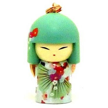 Kimmidoll 日本の女性の名前が付けられたこけしのキーホルダー(SHIGEKO), TGKK177
