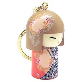 Kimmidoll 日本の女性の名前が付けられたこけしのキーホルダー(KAONA), TGKK202