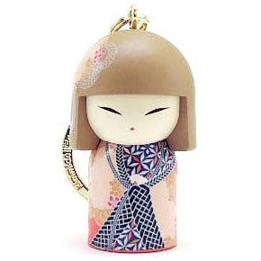 Kimmidoll 日本の女性の名前が付けられたこけしのキーホルダー(KAONA), TGKK202