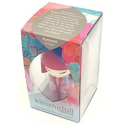 Kimmidoll 日本の女性の名前が付けられたこけしのキーホルダー(TOMOMI), TGKK206