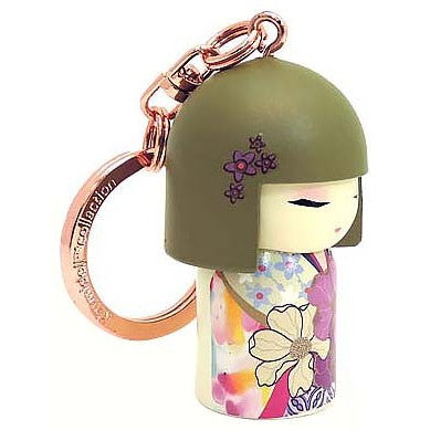 Kimmidoll 日本の女性の名前が付けられたこけしのキーホルダー(AYAME), TGKK213